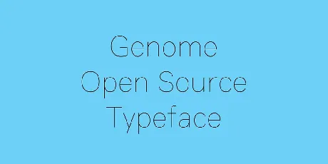 Genome font