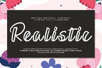 Realistic Script font