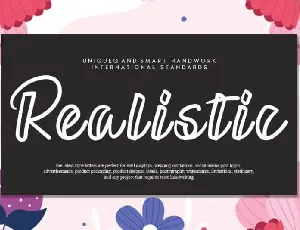 Realistic Script font