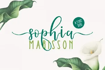 Sophia Marisson Script Duo font