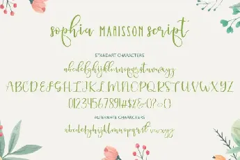 Sophia Marisson Script Duo font