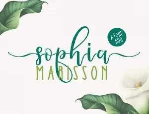 Sophia Marisson Script Duo font