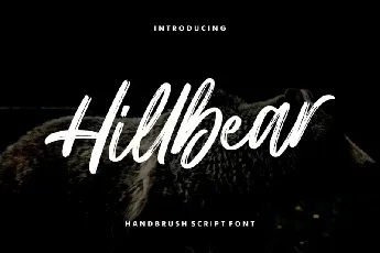 Hillbear Brush font