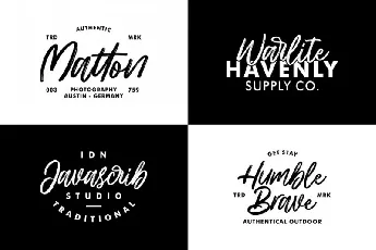 Hillbear Brush font