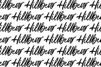 Hillbear Brush font