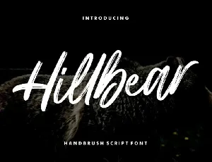 Hillbear Brush font