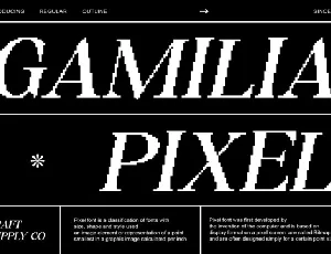 Gamilia Pixel font