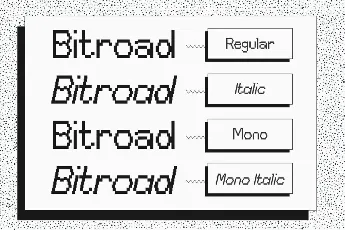 Bitroad DEMO font