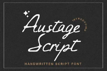 Austage Script font