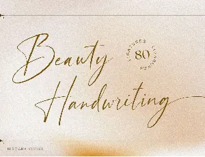 Beauty Handwriting font