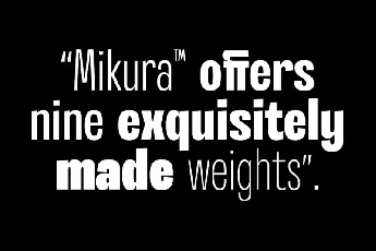 SG Mikura Family font