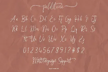 Fieldstone Demo font