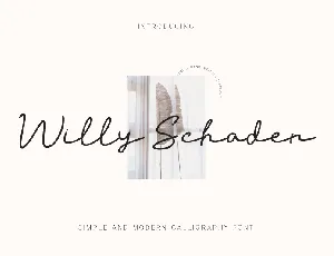 Willy Schaden DEMO font