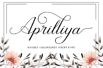 Aprilliya script font