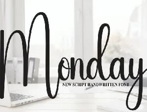 Monday Script Typeface font