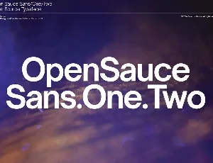 Open Sauce Family font
