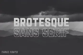 Brotesque font