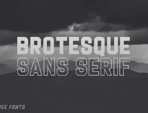 Brotesque font