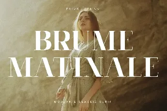 Brume Matinale Serif font