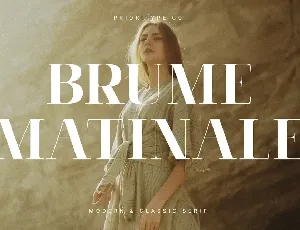 Brume Matinale Serif font