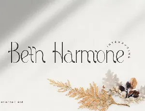 Beth Harmone font