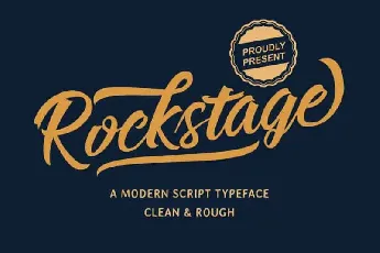 Rockstage Calligraphy font