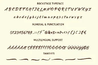 Rockstage Calligraphy font