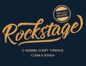 Rockstage Calligraphy font