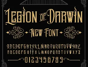 Legion of Darwin font