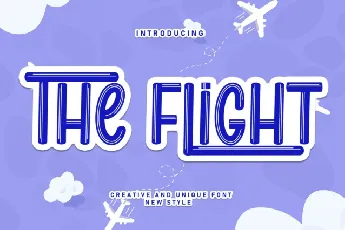 The Flights Display font