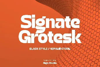 Signate Grotesk font