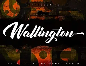 Wallington Hand Lettering Brush font