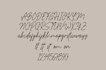 Restiny Sallmi font