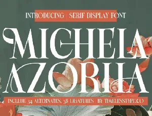 Michela Azorha Serif font