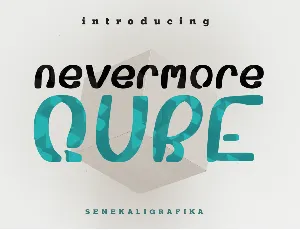 Nevermore Qube Demo font