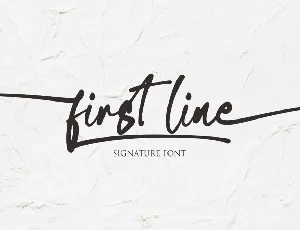 First Line font