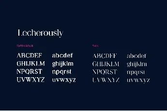 Lecherously font