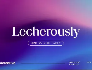 Lecherously font