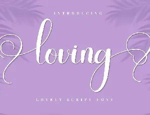 Loving font