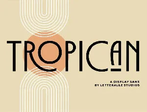 Tropican Sans Serif font