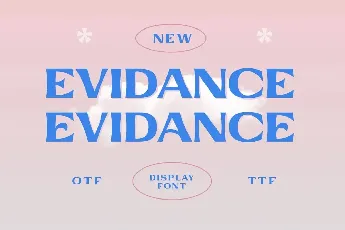 Evidance font