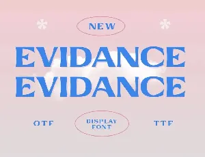 Evidance font