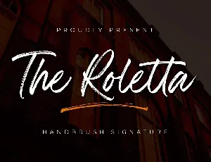 The Roletta font