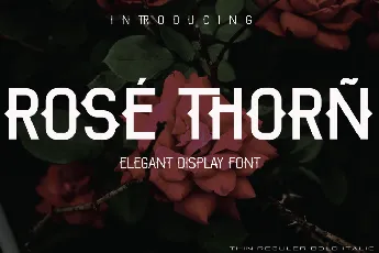 ROSE THORN font