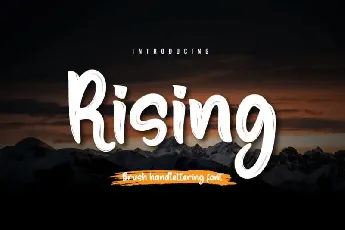 Rising Script font