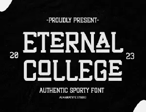 Eternal College font