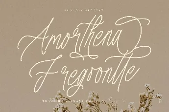 Amorthena Fregoontte DEMO VERSI font