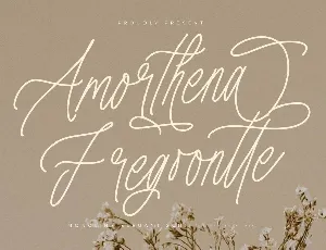 Amorthena Fregoontte DEMO VERSI font