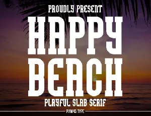 Happy Beach font