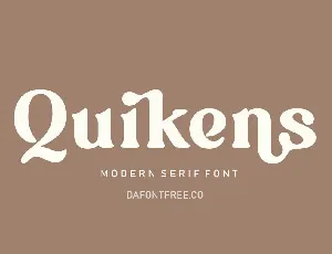 Quikens font